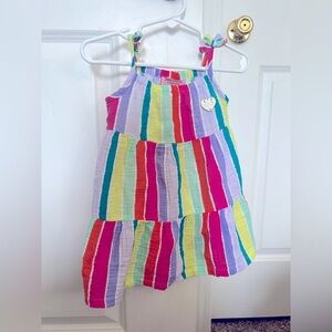 Juicy Couture Girls Multicolor Spaghetti Strap Dress